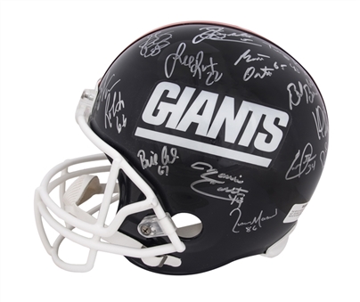1986 New York Giants Team Signed Helmet With 26 Signatures Including Lawrence Taylor and Phil Simms (JSA) 